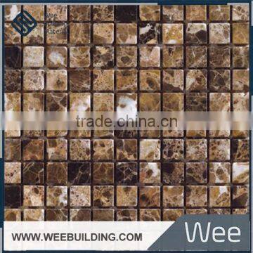 23x23 dark emperador marble mosaic tiled product in algeria