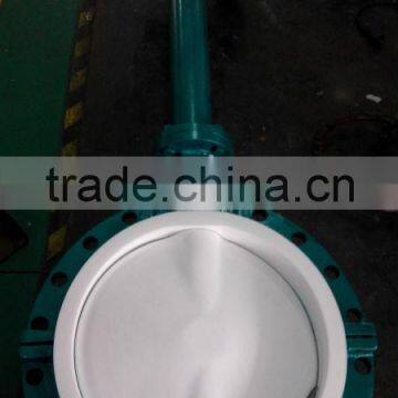 PTFE Lined Butterfly Valve extended stem Flange type