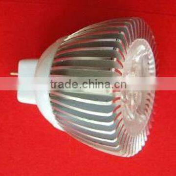 E27/E14/MR16/GU10/B22/E26 3w Spot light cover(Aluminum alloy + PMMA)