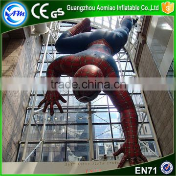 Large inflatable spiderman replica, superhero inflatable character inflatable superhero for sale