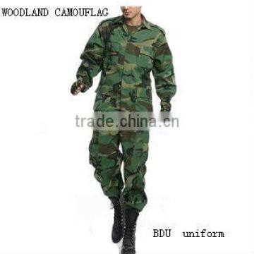 Woodland camouflage military Uniform