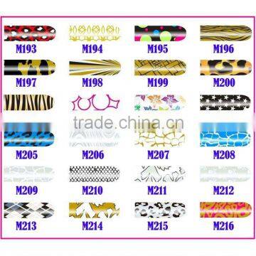 www.auparisnailart.com;Hot Nail Decoration;Nail art; Nail Foil/Patch M193--M216