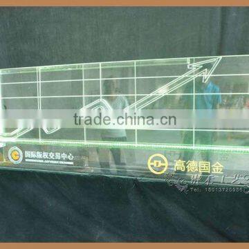 Acrylic Led Logo of Securities Trading Center Bull Flag Customized Logo and Design photo-6