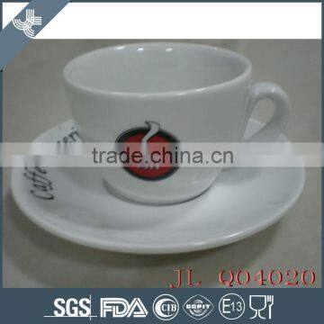 Wholesale elegant high quality white 150CC CAPPUCCINO CUP AND SAUCER