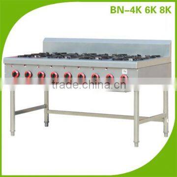 Commercial Kitchen Cooking Equipment Gas Range BN-8K