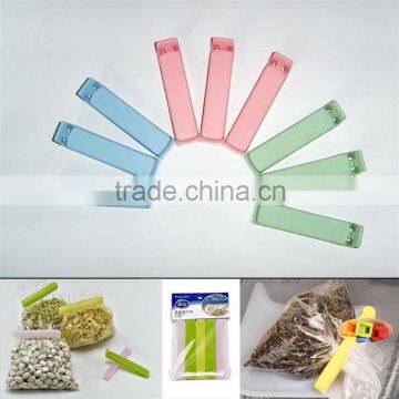 plastic bread packing bag clip/plastic mini bread bag clips/bag sealing clips