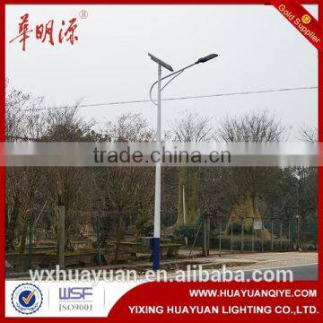 Solar street light pole steel box