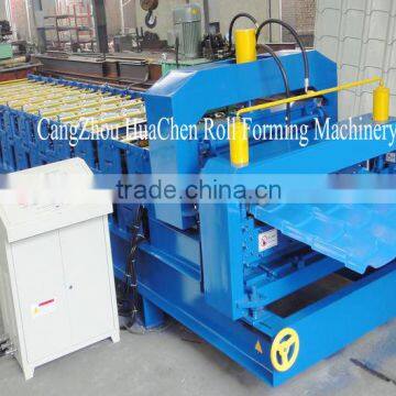 Latest design two in one roof glazed tile forming machine with Arc cutting