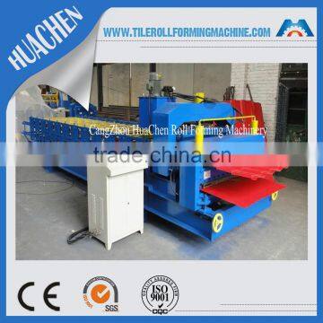 Construction Machinery Roofing Step Tile Double Profile Glazed Tile Manufacturing Machine