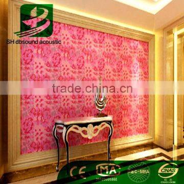 Fireproof Nontoxic flocking Polyester Fiber Acoustic Home Decorative Wall Panel