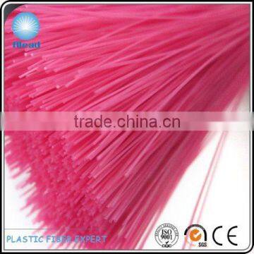 Solid level shiny pink PP plastic fiber filament in size 0.25mm for washing brush