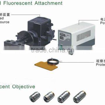 NIB-100F Professional Trinocular Inverted Fluorescent Biological Microscope With Camera photo-2