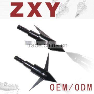 Double agnail fish arrow hunting fish broadheads with steel fishing arrow tips