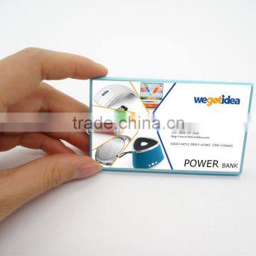 2200mah Business Card Portable Charger 3000mAh External Battery Pack Power Bank photo-4