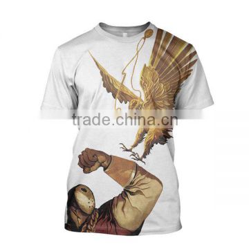 100% Polyester Half Sleeves Sublimated T-Shirt Eagle design