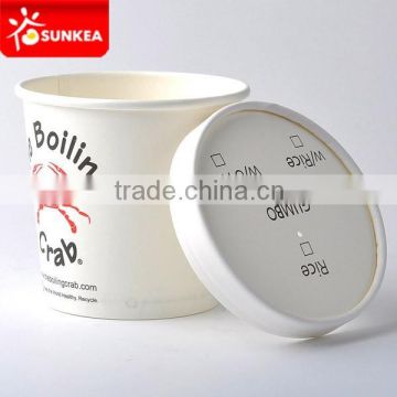 Custom brand paper soup cup / covered soup bowl                        
                                                Quality Choice