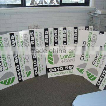 Corflutes sheet 400x600 size, yard sign, carboard sheet