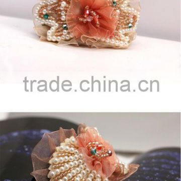 2015 New concept handmade fashion elegant convenient lady's beaded hair band