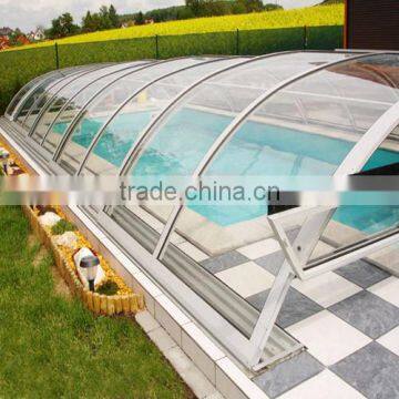 High Quality ISO certification 100%Bayer Marolon solid polycarbonate sheet outdoor swimming pool tent pool canopy
