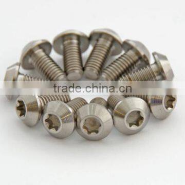 M5 x 10mm Button Head T25 Torx Ti / Titanium Bolts CNC Machined