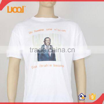 Wholesale 100% Polyester Promotion Blank Election Compaign White t Shirt Quality Choice photo-1