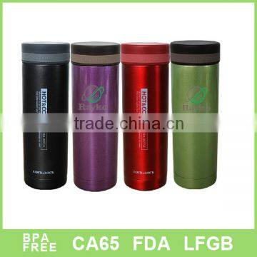 Attractive flat shape promotion vacuum flask