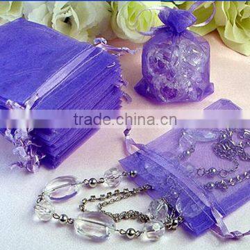 10x15cm purple 100 organza gift bags Wedding party Jewellery Storage Pouches