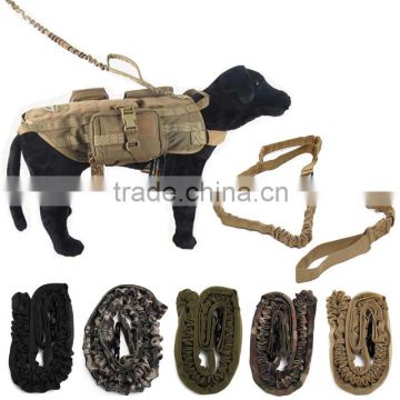 New Arrival Nylon Tactical K9 Pet Dog Lead Training Leash Elastic Bungee Canine Strap Rope Traction Harness Collar