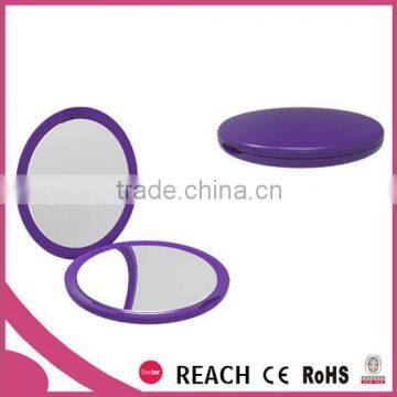 large round folding pocket personalized cosmetic mirror