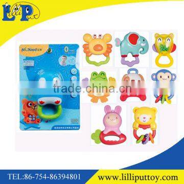 Cute cartoon baby pertscha rattle toy