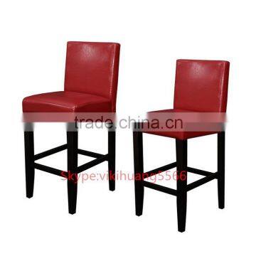 Hot sales Faux Leather Red Counter Stools bar furniture