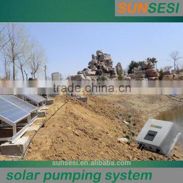 4000W three phase 380V 50Hz ourdoor head 120-190m rated flow 5m3/h PV pumping system