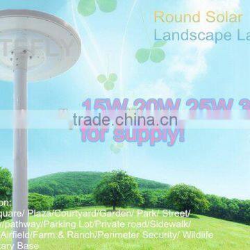 Bright Integrated Solar Garden Round LED Light