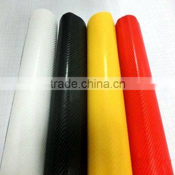 High glossy pvc self-adhesive car body wrap 4d carbon folie