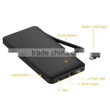Built-in Cable Credit Card Power Bank for 600mah photo-5