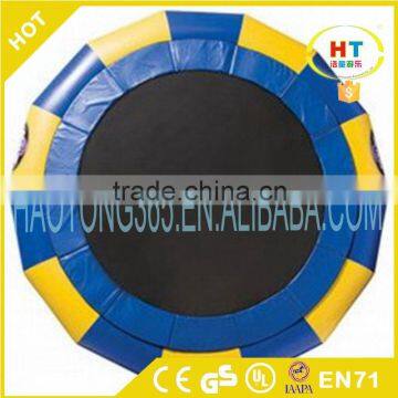 New Round Water Air Bouncer With Spring Structure Inflatable Water Trampoline for Sale