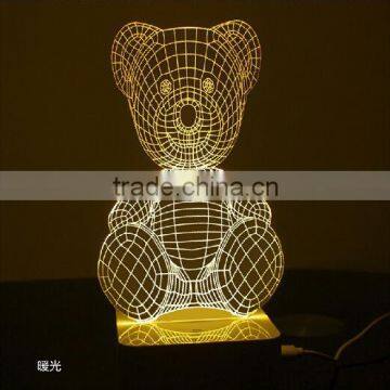 Dimmable 3D Led Table Lamp with Touch Switch