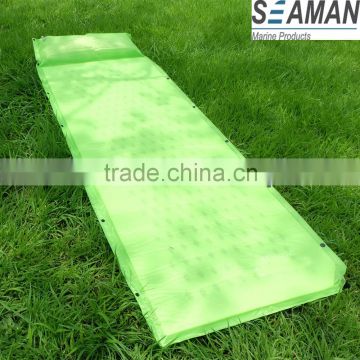 Self-Inflating Camp Pad with Attached Pillow for Camping, Hiking, Travel & Trekking