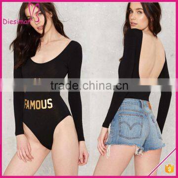 Wholesale women long sleeve bodysuit