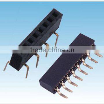 2.00 mm Pitch Female Header Single Row Bootom Entry For Board to Board