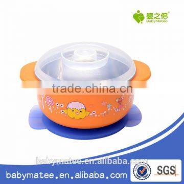 Babymatee children's tableware 250ML Cartoon Stainless Steel Suction Bowl stainless steel baby bowl