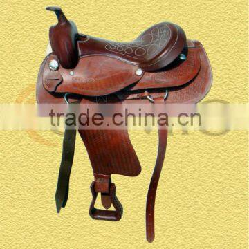 CE-74071 Leather Western Saddle