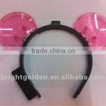 Hot sale novelty party favor glow hairpin mickey mouse ear