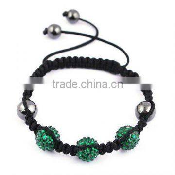 Cheap shamballa bracelet jewelry with resin ball