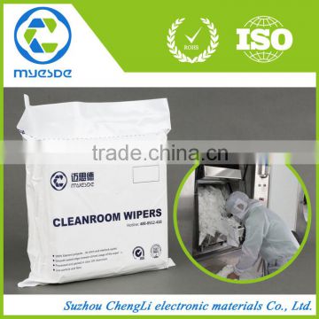 low particles China Manufacturer 100% polyester Cleanroom Wiper