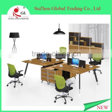 2016 best selling mdf melamine material modular desk wooden computer desk