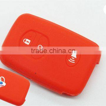 Hot sale silicone car key protective cover for Toyota 3 button rubber leather key cover