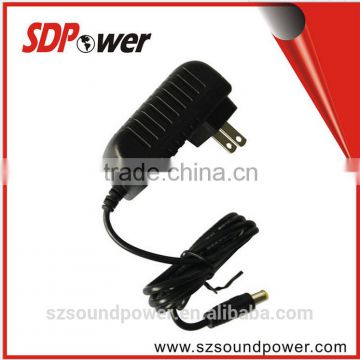 SDPower 18w 9v2a 12Vdc 1.5A power adapter wallmount type with CE/UL/RoHS/FCC/SAA certified