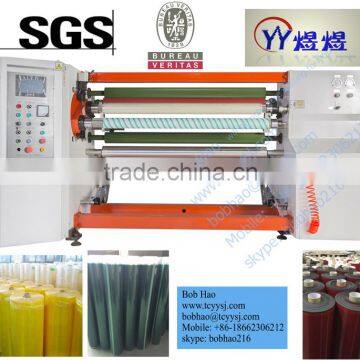 Double shafts automatic transparent tape rewinder machine