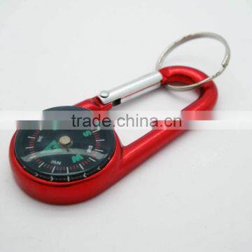 ALUMINUM CARABINER W/COMPASS